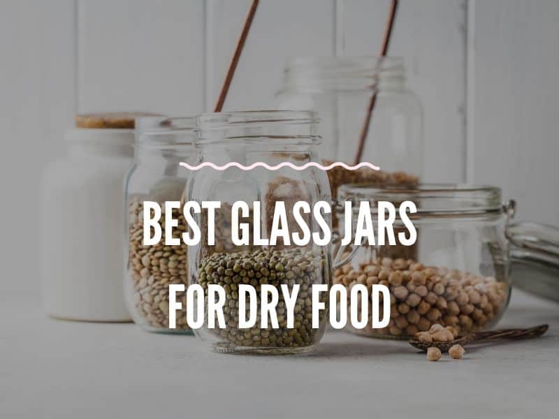 some Glass Jars fill with different nuts